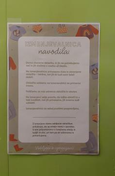 Navodila za izmenjevanje oblačil